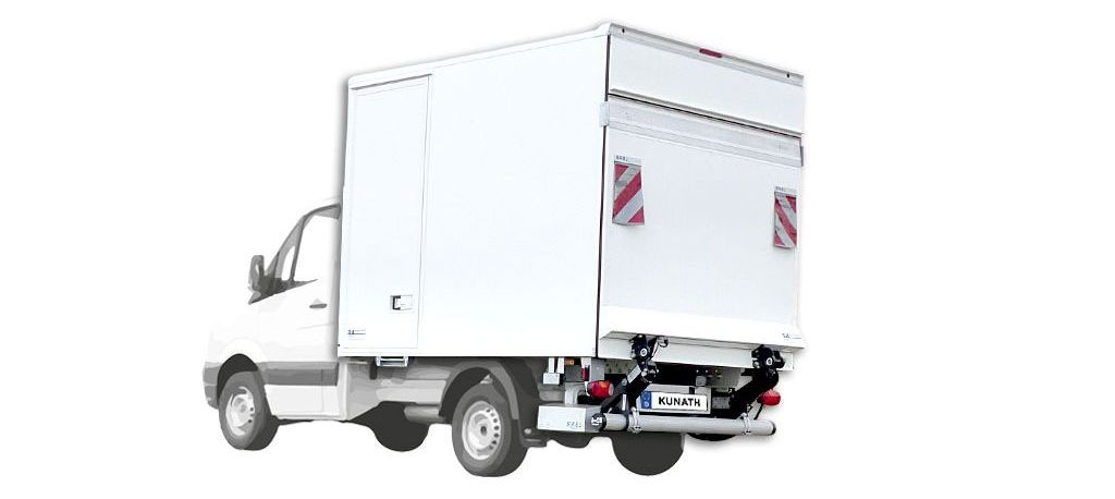 Ein Transporter Umbau und Aufbau mit Koffer von Kunath Fahrzeugbau.